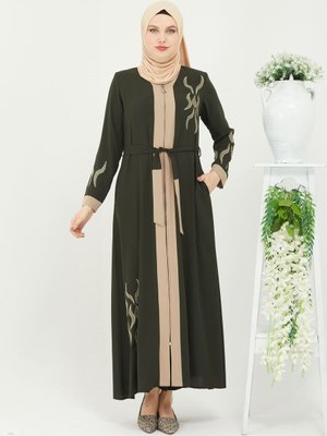 Haki Özel Tasarım Abaya