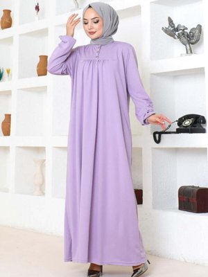 Lila Robalı Spor Elbise