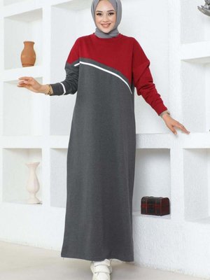 Antrasit Şerit Detaylı Spor Elbise Antrasit Şerit Detaylı Spor Elbise