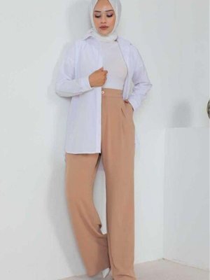 Taba Büyük Beden Pantolon Taba Büyük Beden Pantolon