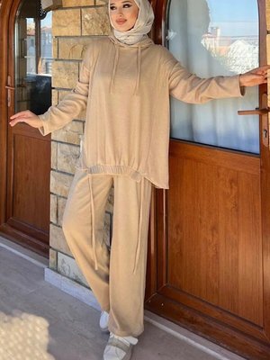 Bej Fitilli Kapsonlu İkili Takım