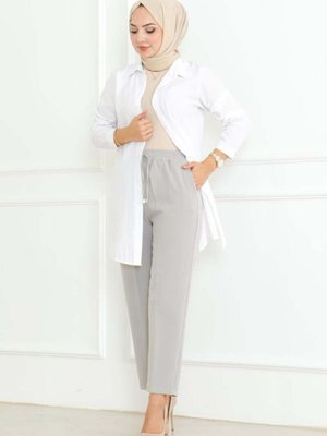 Gri Havuç Model Pantolon