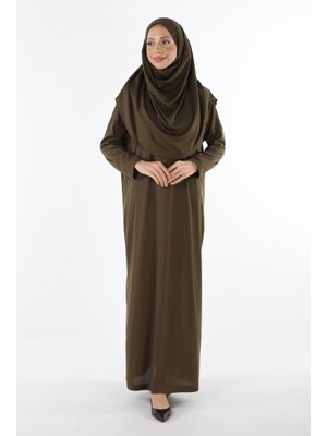 2133_tek Parça Kaymaz Başörtülü Namaz Elbisesi Boneye Son 2133_tek Parça Kaymaz Başörtülü Namaz Elbisesi Boneye Son