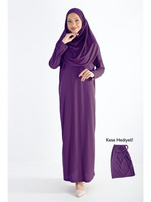 2133_tek Parça Kaymaz Başörtülü Namaz Elbisesi Boneye Son 2133_tek Parça Kaymaz Başörtülü Namaz Elbisesi Boneye Son