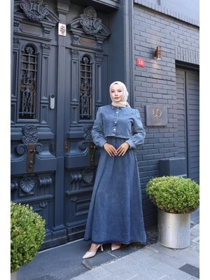 Ceketli Uzun Kot Elbise