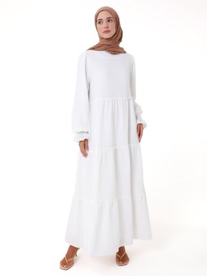 Ekru Elbise Ekru Elbise