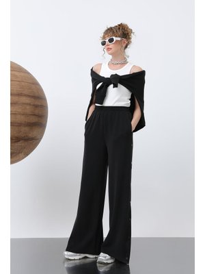 32157pnt Yanlar Çıt Detaylı Pantolon