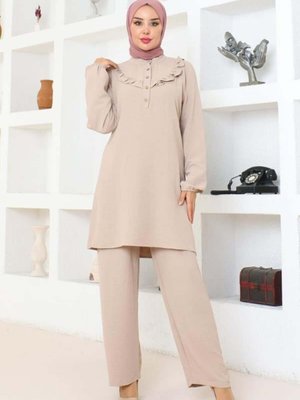 Vizon Bella Fırfırlı Aerobin İkili Takım Vizon Bella Fırfırlı Aerobin İkili Takım