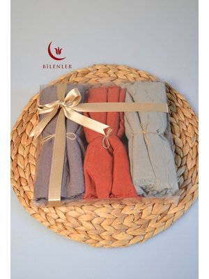 Bambu Kraş Şal – 75x210 Cm | Nefes Alabilir, Terletmez, Tok Duruşlu Mevsimlik Kumaş (3'lü Kutu) Bambu Kraş Şal – 75x210 Cm | Nefes Alabilir, Terletmez, Tok Duruşlu Mevsimlik Kumaş (3'lü Kutu)