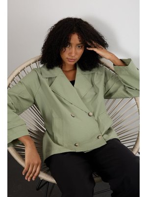 Regular Astarsız Mevsimlik Trençkot Haki