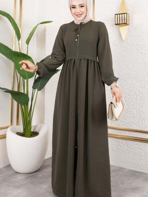 Haki Bağcıklı Aerobin Ferace