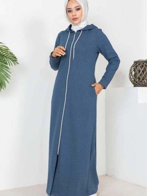 İndigo Spor Kapüşonlu Ferace İndigo Spor Kapüşonlu Ferace