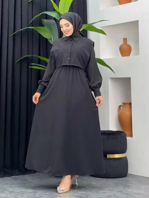 Siyah Nesil Elbise Bolerolu İkili Takım