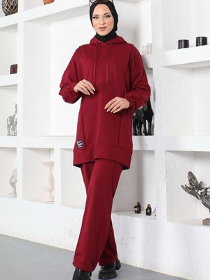 Bordo İki İplik Spor İkili Takım