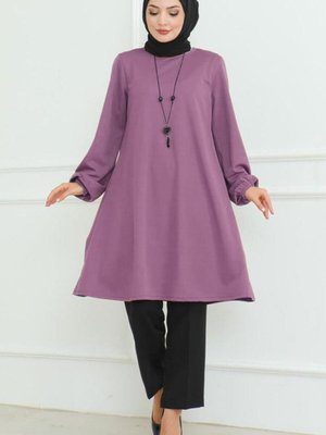 Lila Oversize Tunik Lila Oversize Tunik