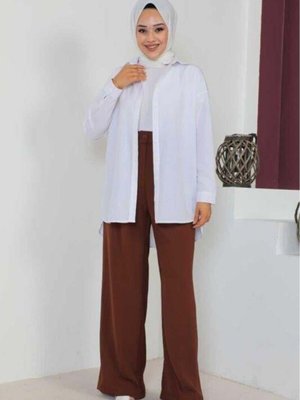 Kahverengi Büyük Beden Pantolon Kahverengi Büyük Beden Pantolon