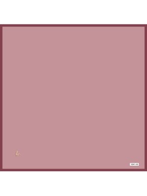 Yavruağzı Düz Renk Black Seri Twill Eşarp Askısı İle Birlikte 90x90 Cm