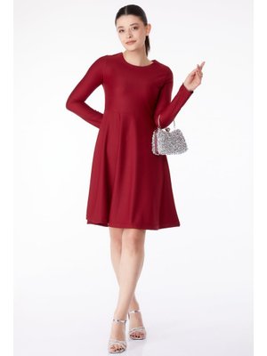 Bordo Mini Abiye Elbise Bordo Mini Abiye Elbise