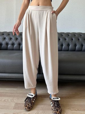 Taş Keten Şalvar Pantolon