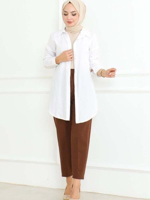 Kahverengi Havuç Model Pantolon