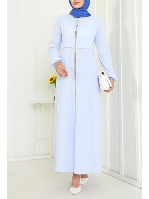 Bebe Mavi Fermuarlı Kap