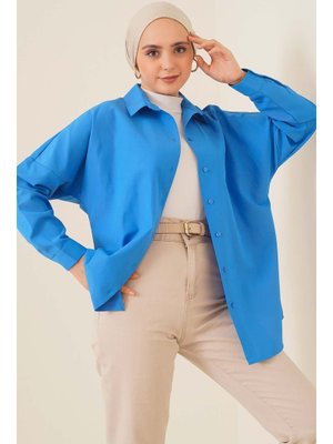 Saks Oversize Basic Gömlek Saks Oversize Basic Gömlek