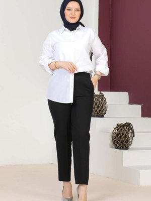 Siyah Havuç Model Pantolon