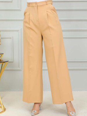 Camel Palazzo Pantolon