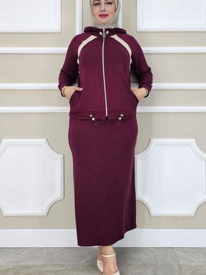 Bordo Kombinli İkili Takım