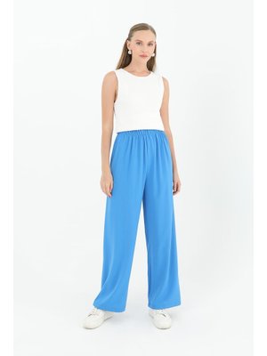 18103pnt Geniş Paça Yüksek Bel Pantolon