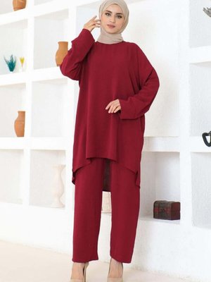 Bordo Lina Aerobin İkili Takım