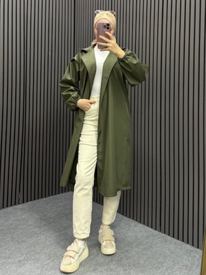 Haki Belinay Trençkot Haki Belinay Trençkot