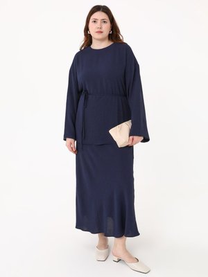 Lacivert Büyük Beden Takım