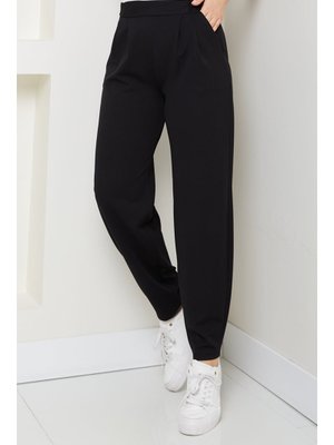 Siyah Elenor Cepli Havuç Pantolon