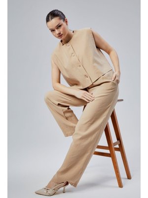 Regular Modal Kumaş Yelek Taş