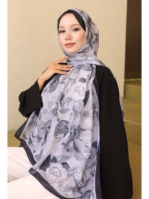 Gri Desenli Şal