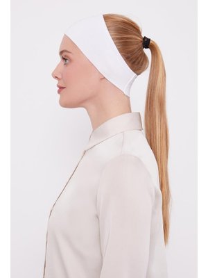 Beyaz Silikonlu Kaymaz Dikişsiz Saç Bandana Bone Beyaz Silikonlu Kaymaz Dikişsiz Saç Bandana Bone