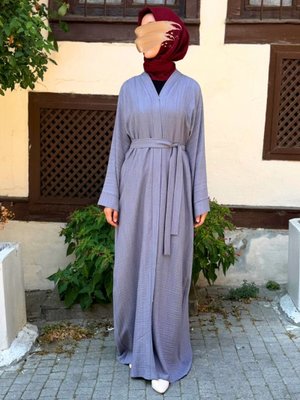 Pamuk Kumaş Çıtçıt Düğmeli Abaya Pamuk Kumaş Çıtçıt Düğmeli Abaya