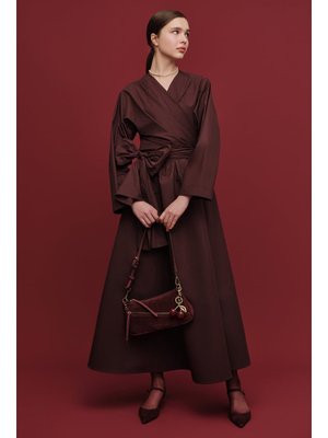 Bordo Volanlı Premıum Etek Bordo Volanlı Premıum Etek