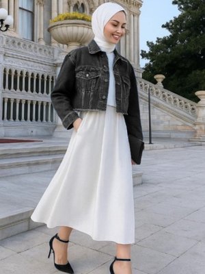 Antrasit Denim Ceket