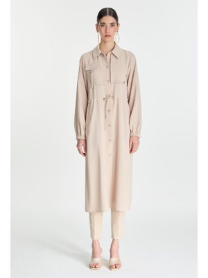 Beli Lastikli Düğmeli Bej Giy Çık Gç Beli Lastikli Düğmeli Bej Giy Çık Gç