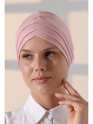 Çapraz Bantlı Çift Taraflı Bone Pembe Çapraz Bantlı Çift Taraflı Bone Pembe