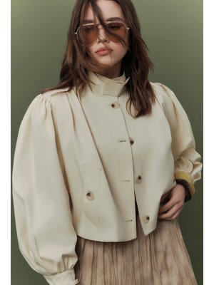 Kısa Balon Kol Ceket Tereyağı Kısa Balon Kol Ceket Tereyağı