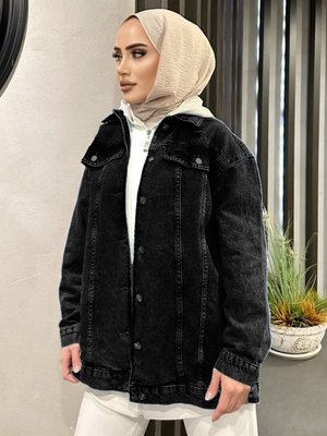 Siyah Denim Ceket
