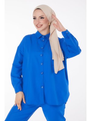 Saks Tunik Pantolon İkili Takım