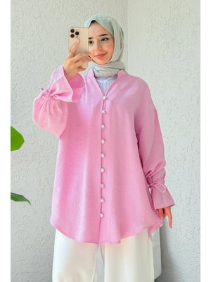 Pembe Hakim Yaka Gömlek