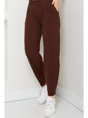 Kahve Elenor Cepli Havuç Pantolon