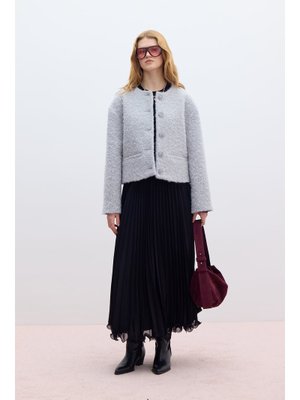 Siyah Pliseli Etek Siyah Pliseli Etek