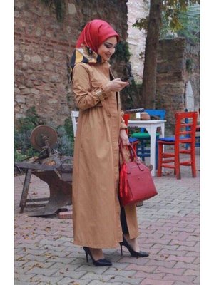 Camel İnter Büzgülü Trençkot