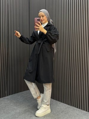 Siyah Belinay Trençkot Siyah Belinay Trençkot